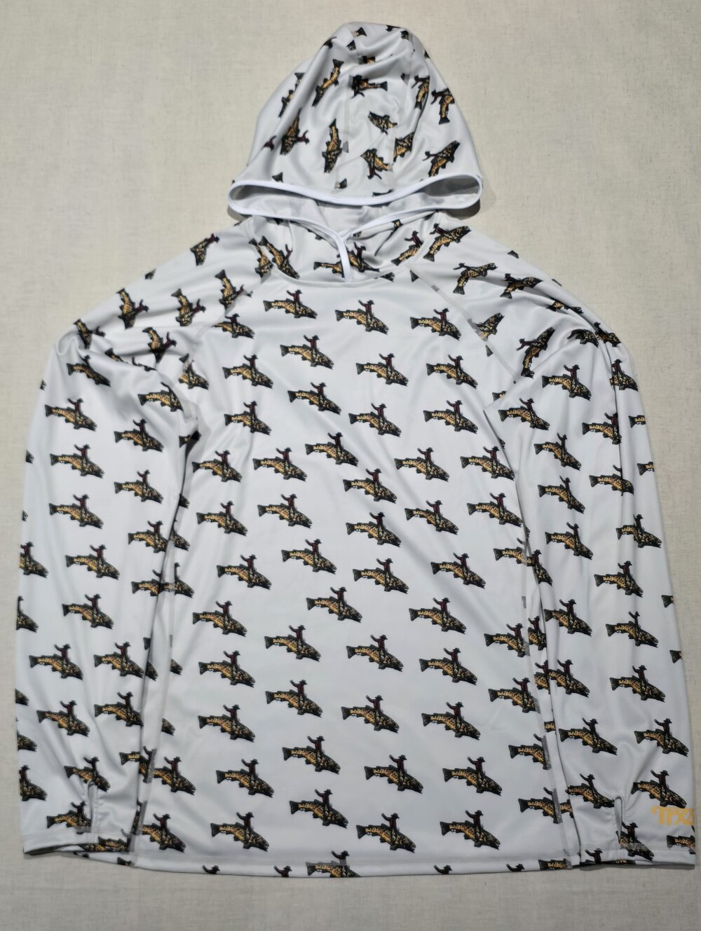 Trxstle Mens Sun Hoody Trout Fishing Shirt Size XXL - Picture 1 of 9